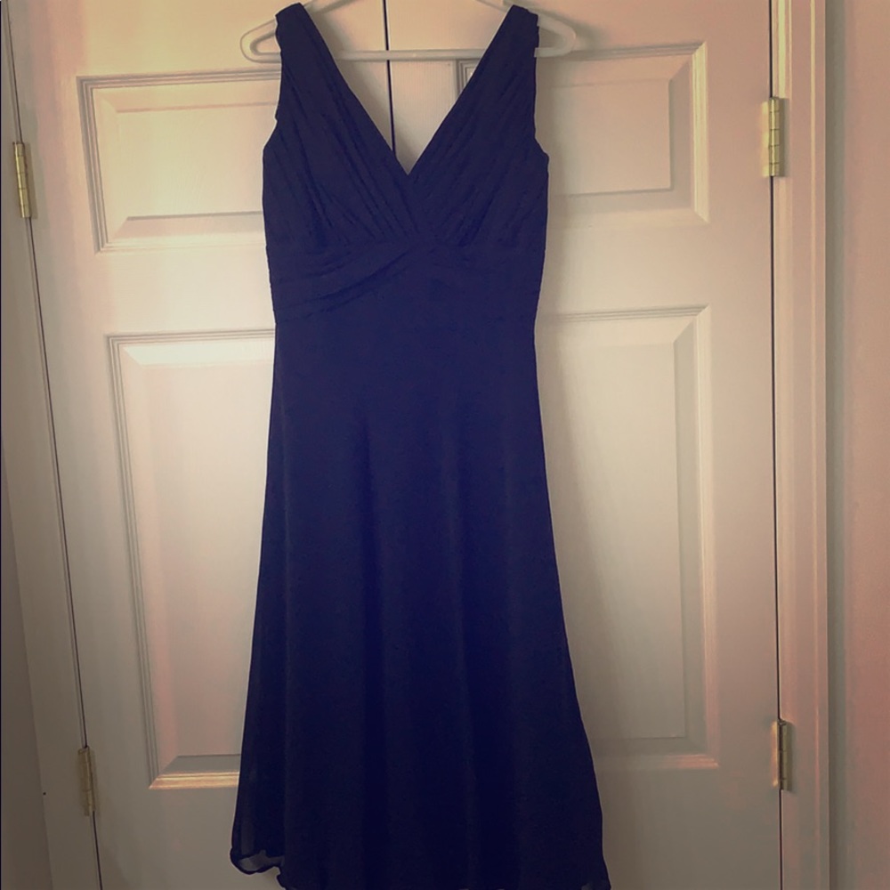 Black chiffon dress